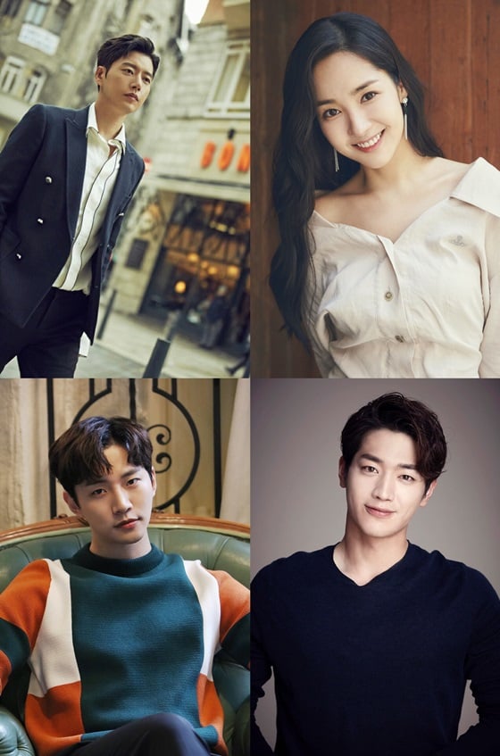 박해진, 박민영, 서강준, 준호(사진 위 왼쪽부터 시계방향)/사진제공=마운틴무브먼트, JYP엔터테인먼트, 판타지오, 문화창고