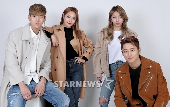 KARD(비엠, 전소민, 전지우, 제이셉, 왼쪽부터) /사진=김창현 기자