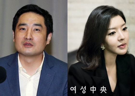 강용석(왼쪽)과 김미나/사진=스타뉴스, 여성중앙