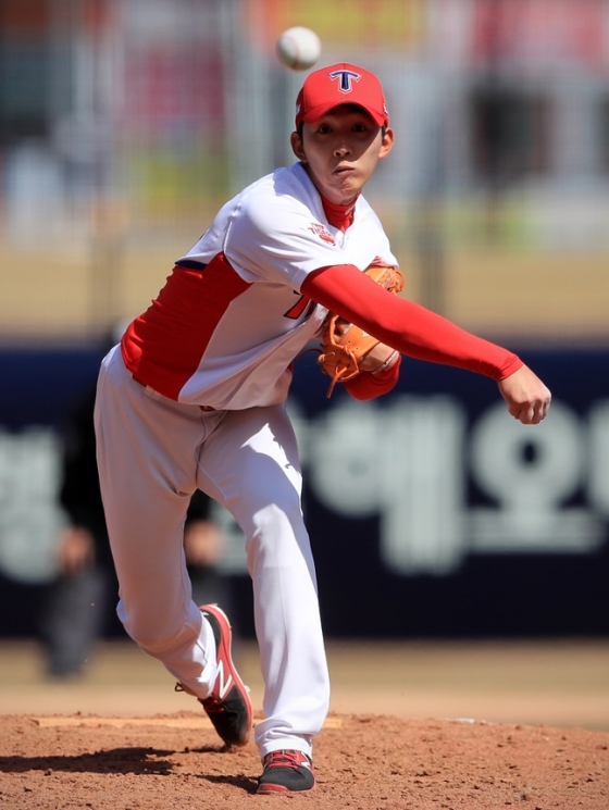 시범경기 첫 등판에서 다소간 아쉬움을 남긴 박정수. /사진=KIA 타이거즈 제공