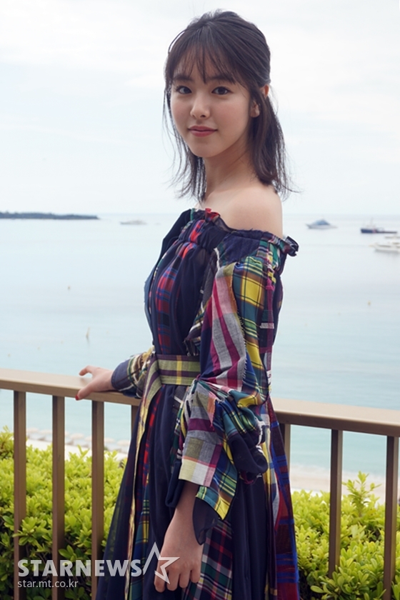 영화 \'아사코\'로 제71회 칸국제영화제를 찾은 일본 배우 카라타 에리카 / 사진=김현록 기자
