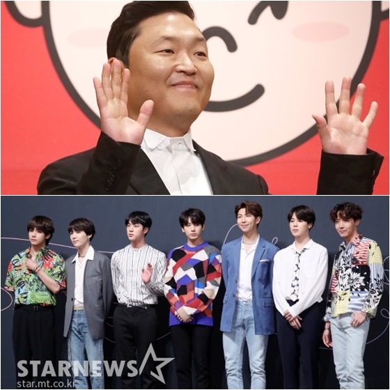 싸이(위)와 방탄소년단 /사진=스타뉴스