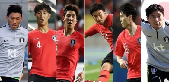 (왼쪽부터) 김승규-정승현-윤영선-고요한-오반석-김진현 /사진=뉴스1,뉴시스