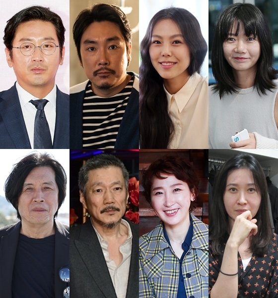 사진 위 왼쪽부터 배우 하정우 조진웅 김민희 배두나, 이창동 감독, 홍상수 감독, 류성희 미술감독, 조상경 의상감독 / 사진=스타뉴스, NEW, CGV아트하우스, AFPBBNews=뉴스1