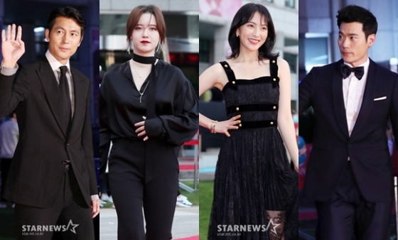 (왼쪽부터) 정우성 구혜선 강지영 김강우 / 사진=김휘선 기자