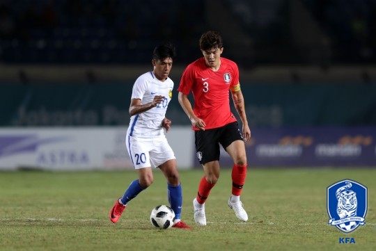 경고 누적으로 이란전에 출전하지 못하는 김민재. /사진=대한축구협회 제공
