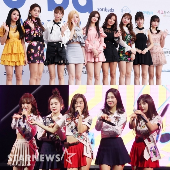 (위부터) 트와이스, 레드벨벳 /사진=스타뉴스