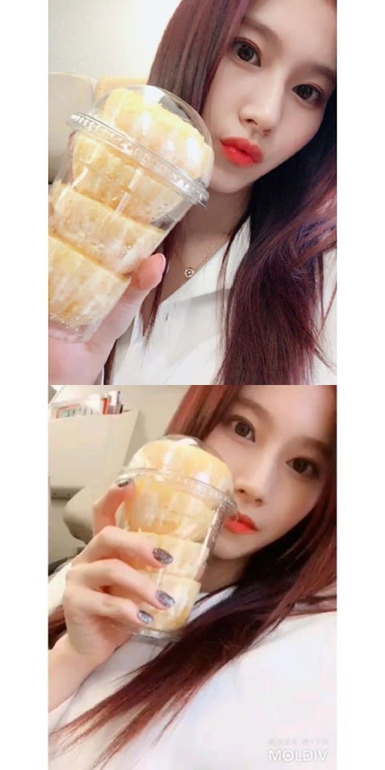 걸그룹 트와이스 멤버 사나 /사진=트와이스 공식 인스타그램