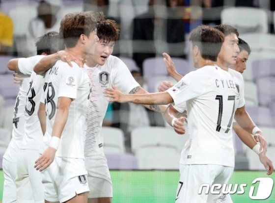 선제골을 넣은 김민재./사진=뉴스1