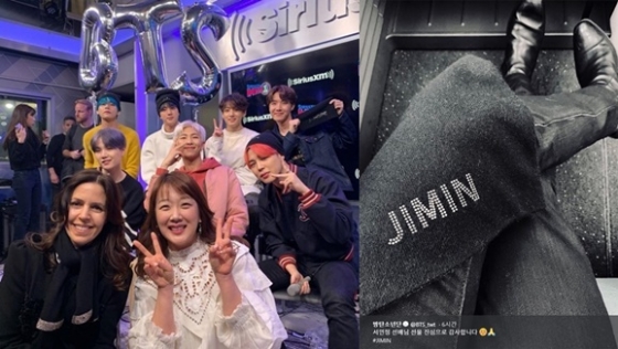 /사진=서민정 인스타그램, 방탄소년단 공식 트위터