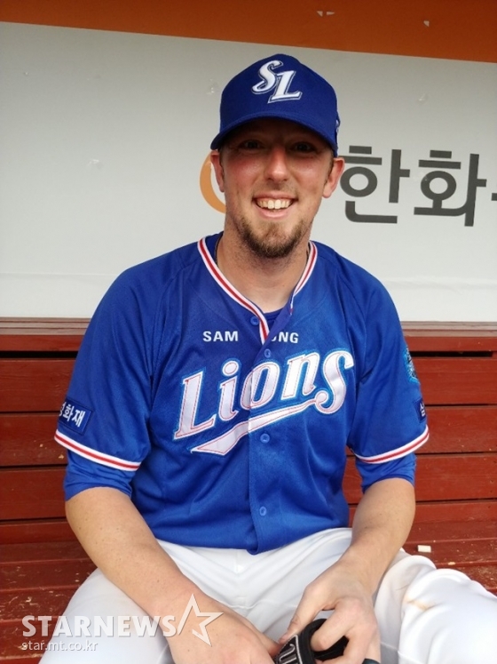 노히트 노런을 만든 삼성 라이온즈 덱 맥과이어. /사진=김동영 기자
