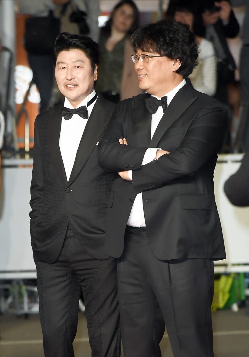 봉준호 감독 송강호 / 사진=CJ ENM