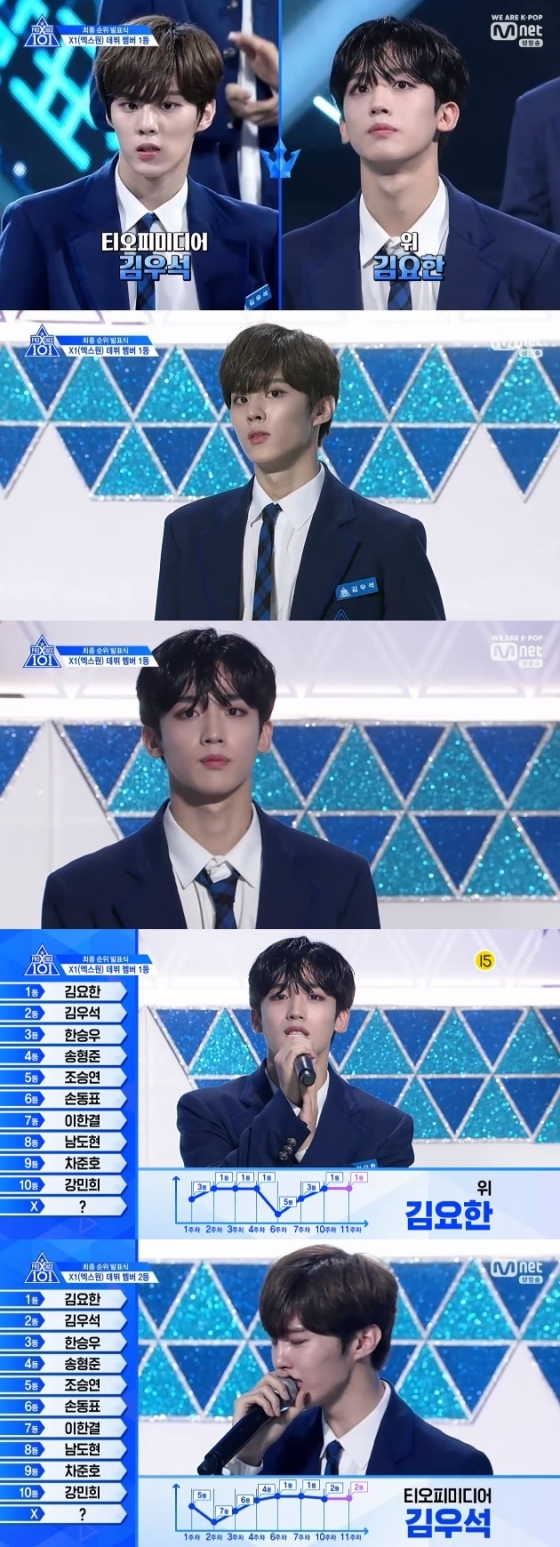 /사진=엠넷 \'프로듀스 X 101\' 방송화면 캡처