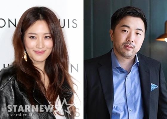 배우 수현(왼쪽), 기업인 차민근 /사진=김휘선 기자, 차민근 인스타그램