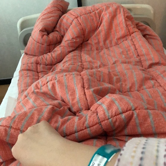 출산을 인증하는 알리 /사진=알리 인스타그램