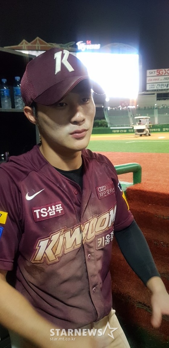 11일 SK전이 끝나고 만난 김하성. /사진=이원희 기자