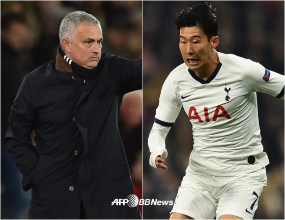 조제 무리뉴 감독(좌), 손흥민(우). /AFPBBNews=뉴스1