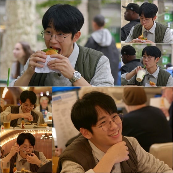 배우 정해인이 폭풍 먹방을 선보일 예정이다./사진제공=KBS 2TV