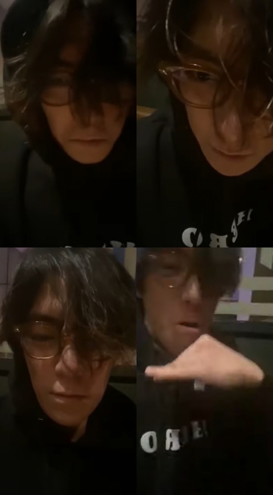 /사진=빅뱅 탑 인스타그램 라이브 방송 캡처