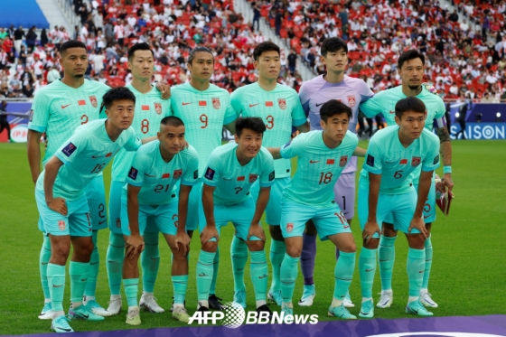 중국 축구 대표팀의 레바논전 베스트11. /AFPBBNews=뉴스1