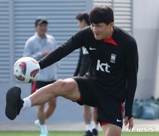 한국 축구대표팀 수비수 김민재. /사진=뉴시스