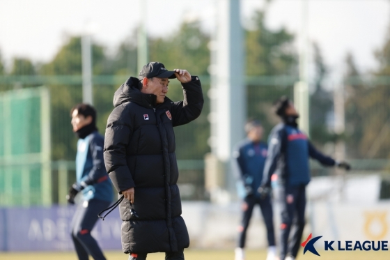 제주 김학범 감독. /사진=한국프로축구연맹