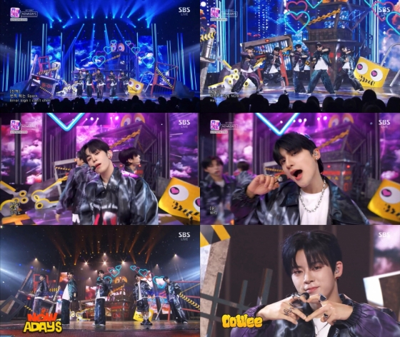 '큐브 신예' NOWADAYS(나우어데이즈), 물들인 'OoWee' 데뷔 무대 팬심 저격 [인기가요]