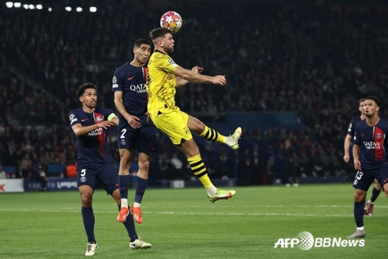 PSG-도르트문트 경기 장면. /AFPBBNews=뉴스1