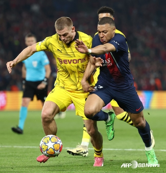 도르트문트-PSG 경기 장면. /AFPBBNews=뉴스1