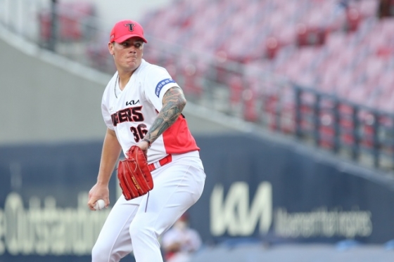 KBO 시절 애런 브룩스. /사진=KIA 타이거즈 제공