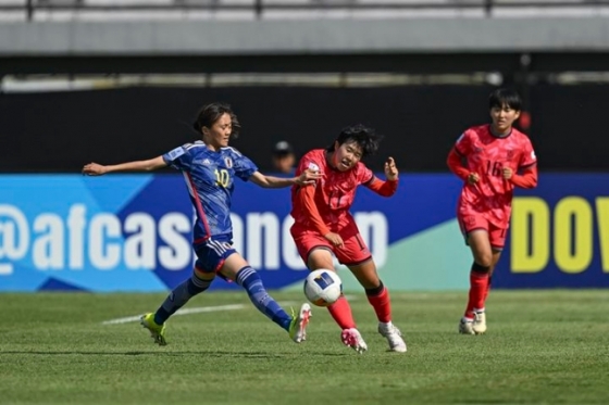 한국-일본 경기 모습. /사진=대한축구협회 제공