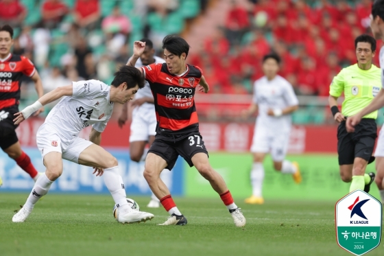 포항 제주 경기. /사진=한국프로축구연맹 제공