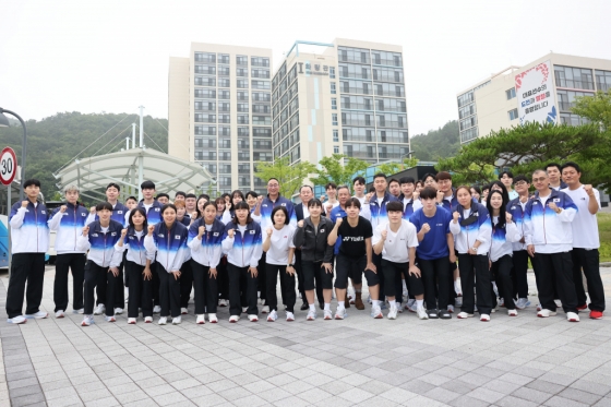 2024 파리 하계올림픽대회 대한민국 선수단 첫 출국 환송회 모습. /사진=대한체육회 제공