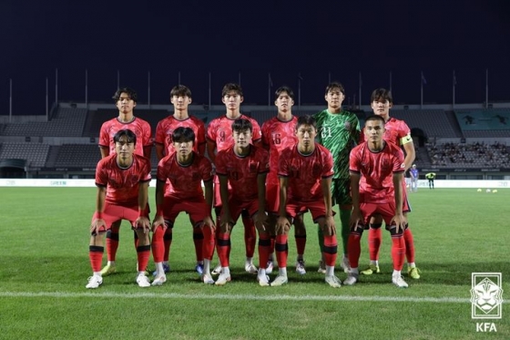 한국 남자 19세 이하(U-19) 대표팀. /사진=대한축구협회 제공