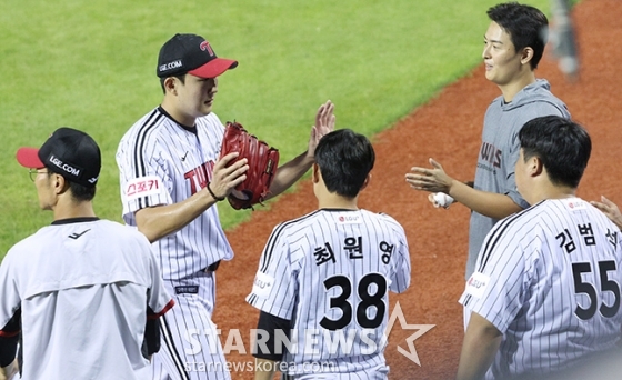 [포토] 손주영 '1회 흔들린 게 아쉽'