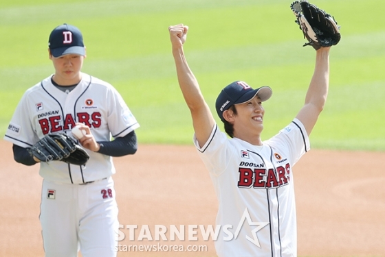 [포토] 강기영 '최승용에 기 팍팍 승리요정