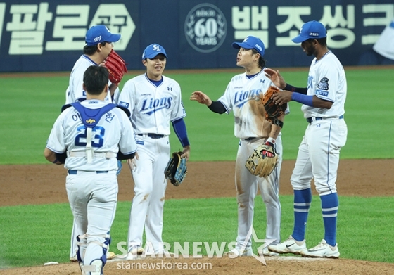 [포토] 삼성 '잠실 찍고 광주 간다'