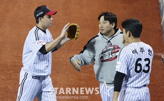 [포토] 임찬규 '가을야구 킵고잉'