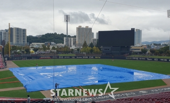 22일 1차전 서스펜디드 게임 재개를 앞둔 광주-기아 챔피언스필드 전경. /사진=김동윤 기자