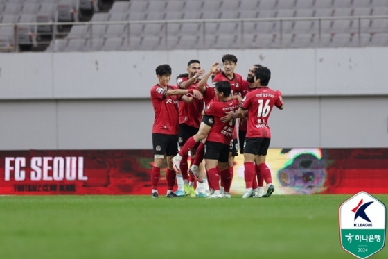 FC서울의 골 세리머니. /사진=한국프로축구연맹 제공