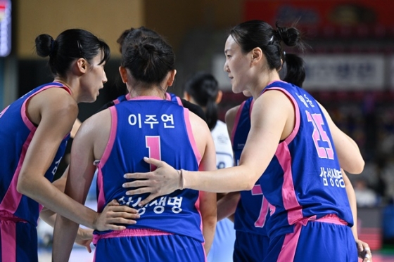 삼성생명 선수단. /사진=WKBL 제공 