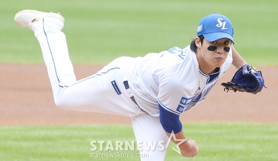 삼성 라이온즈 토종 선발 에이스 원태인. /사진=김진경 대기자
