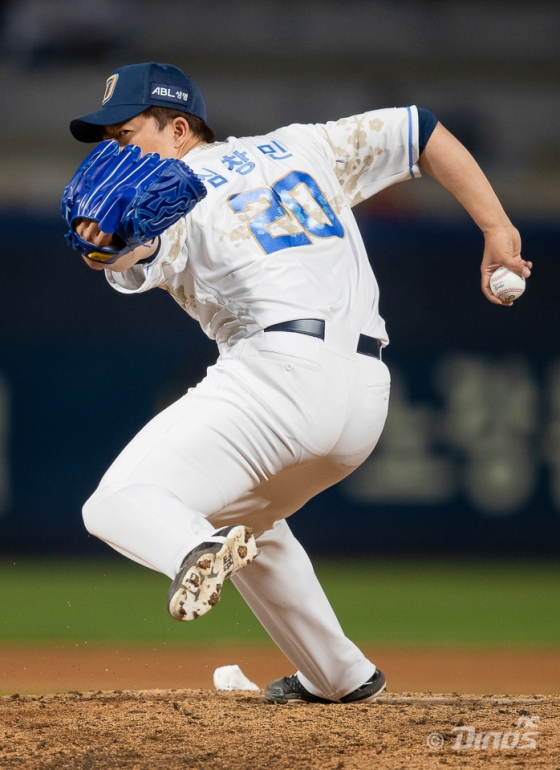 NC 다이노스 시절 심창민의 모습. /사진=NC 다이노스 제공