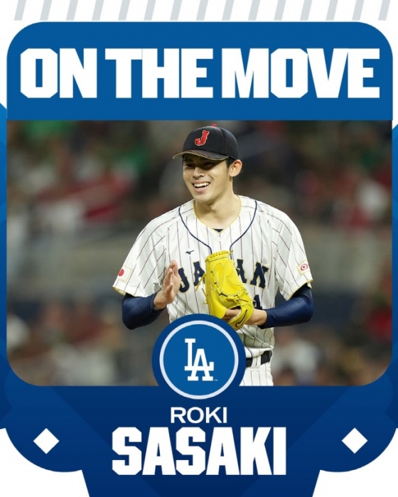 MLB닷컴이 18일 사사키 로키와 LA 다저스의 계약 소식을 전했다./사진=MLB닷컴 공식 SNS 갈무리