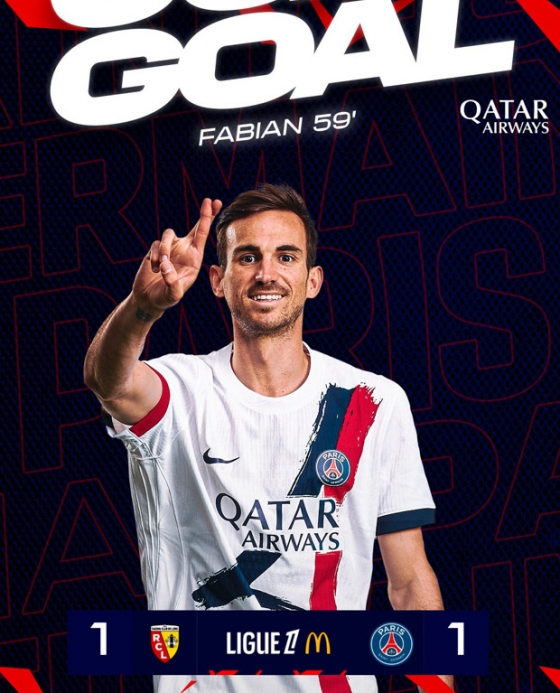 파비안 루이스. /사진=PSG 공식 SNS