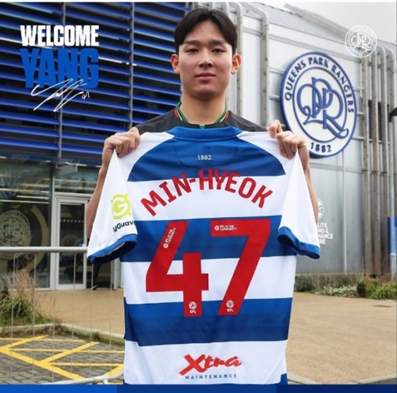 양민혁 오피셜. /사진=QPR SNS 캡처