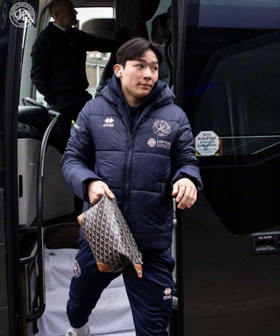 경기장에 입장하는 양민혁의 모습. /사진=QPR SNS 갈무리