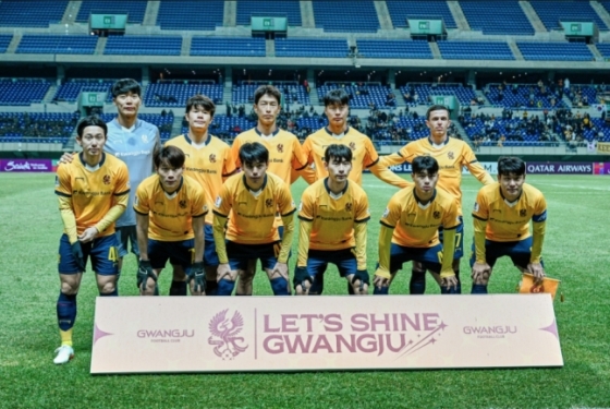 광주FC 선수들의 모습. /사진=광주FC 제공
