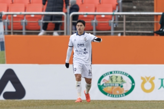 김천 상무 공격수 이동경. /사진=한국프로축구연맹 제공
