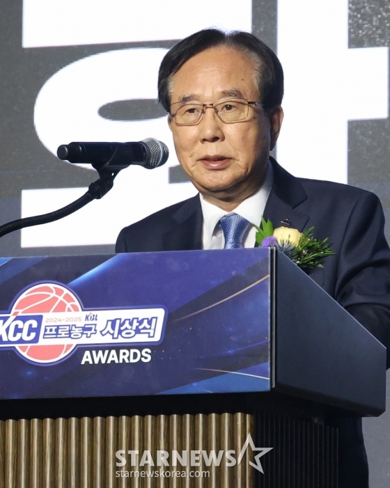 [포토] 이수광 KBL 총재의 환영사